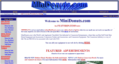 Desktop Screenshot of minidonuts.com