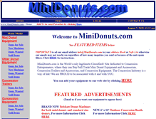Tablet Screenshot of minidonuts.com